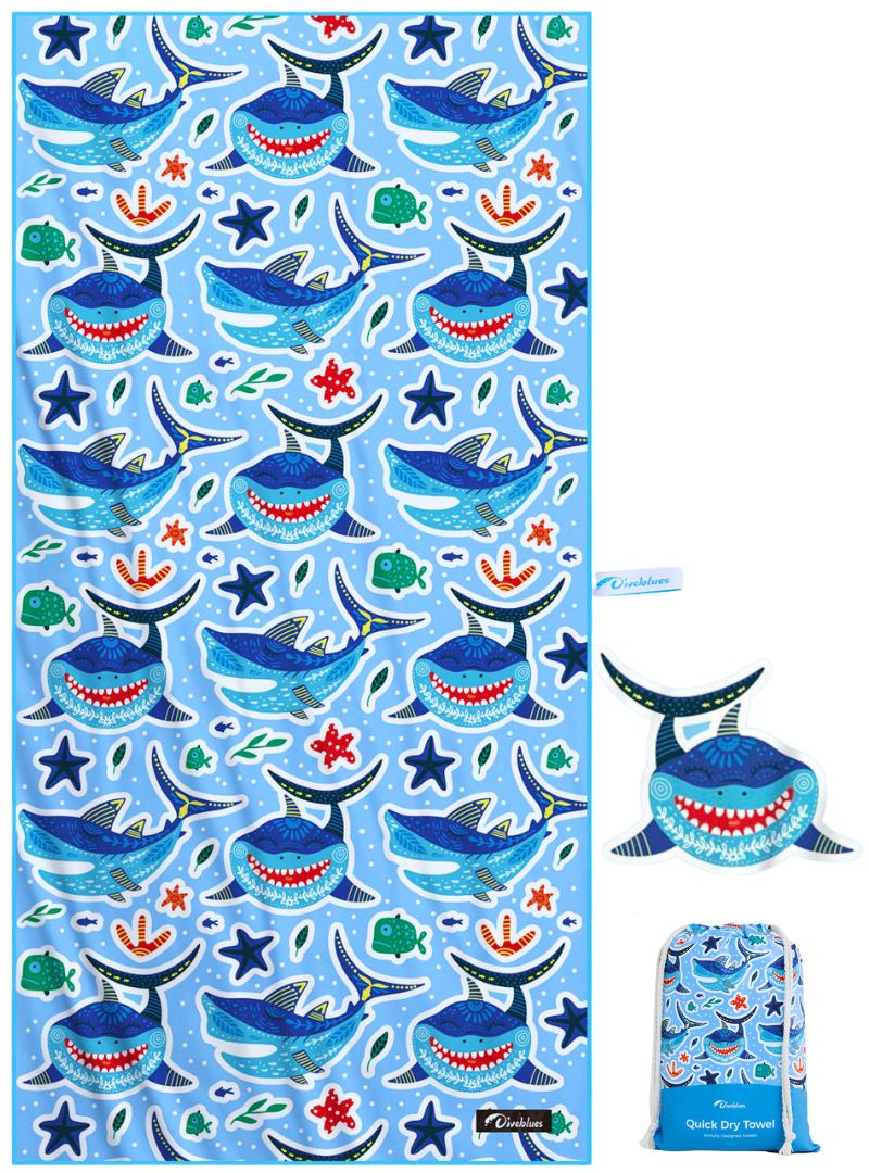 Diveblues® DreamyWaves Kids Strandlaken 220gr UltraSoft Microvezel