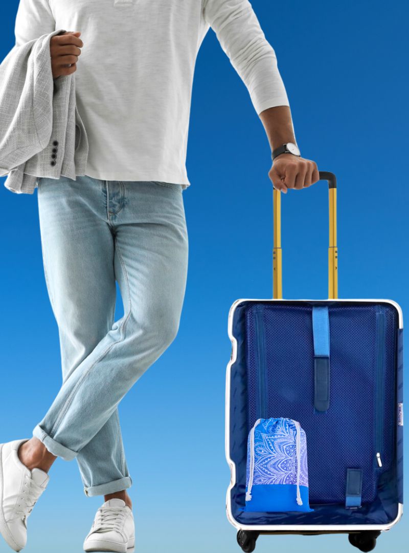 Blue Oceans by Diveblues® - Premium Strandlaken - 220 gr Microvezel + Free Travel Bag